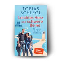 Außenansicht des Buches „Leichtes Herz und schwere Beine“