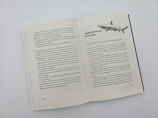 Außenansicht des Buches „Segeljungs“