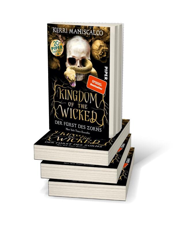 Bücherstapel des Buches „Kingdom of the Wicked – Der Fürst des Zorns“