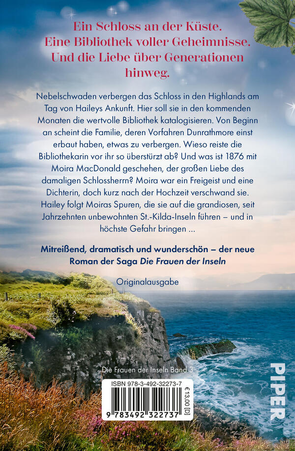 Rückansicht des Buches „Die Wellentochter“