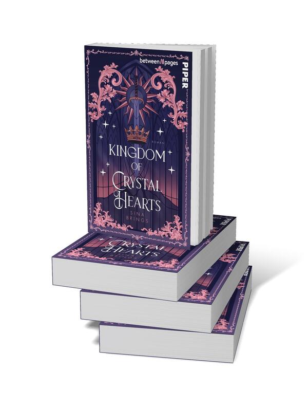 Bücherstapel des Buches „Kingdom of crystal Hearts“