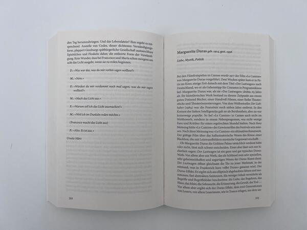 Innenansicht des Buches „100 Autorinnen in Porträts“