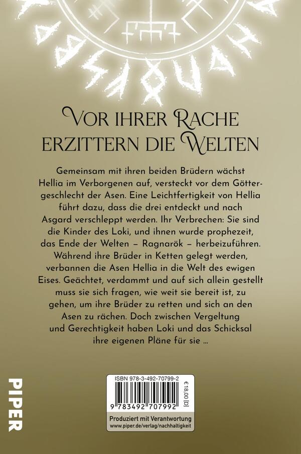 Rückansicht des Buches „Göttin der Vergessenen“