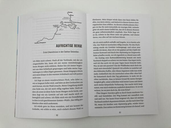 Innenansicht des Buches „Alpensolo“