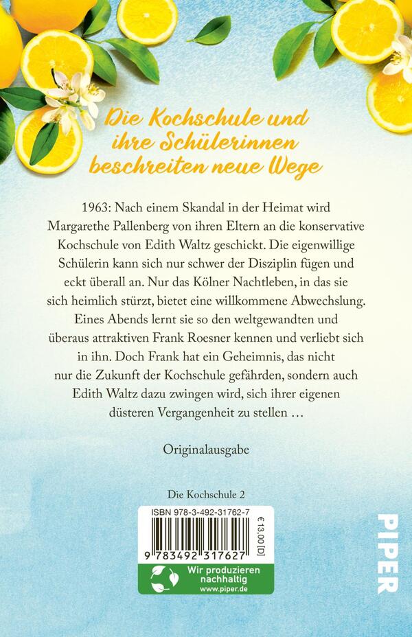 Rückansicht des Buches „Zitronensorbet-Stunden“