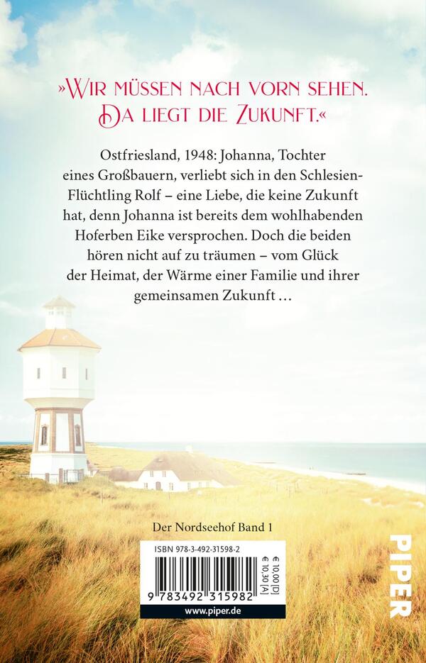 Rückansicht des Buches „Der Nordseehof – Als wir träumen durften“