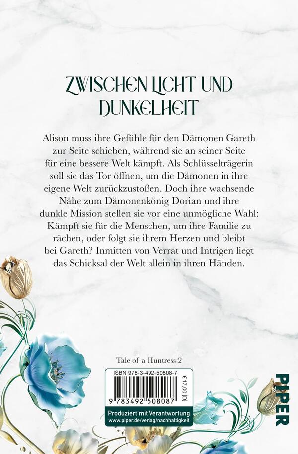 Rückansicht des Buches „Ein Thron aus Knochen und Schatten“
