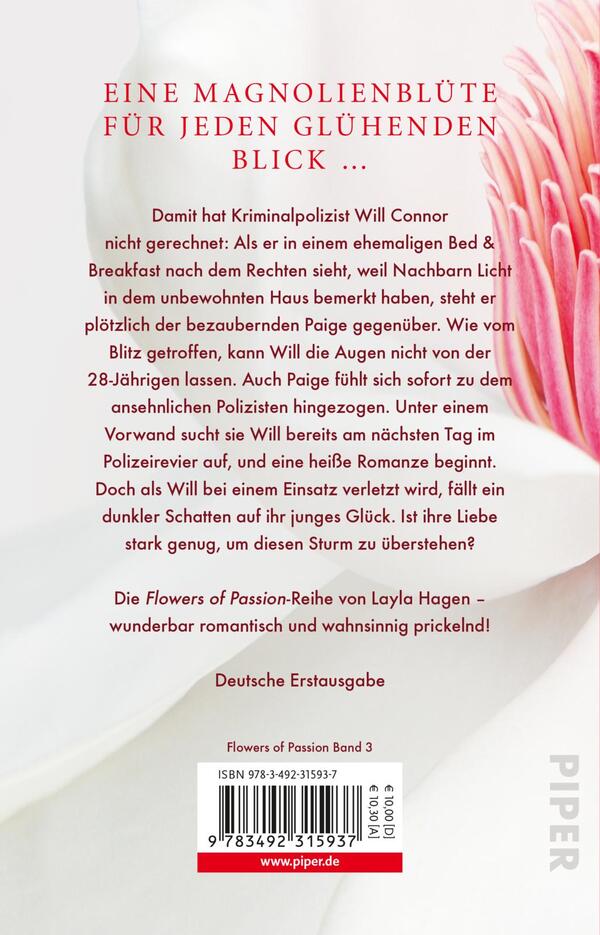 Rückansicht des Buches „Flowers of Passion – Zärtliche Magnolien“