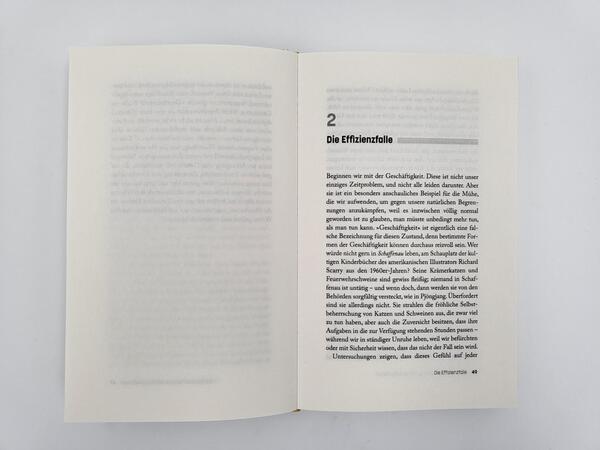 Innenansicht des Buches „4000 Wochen“