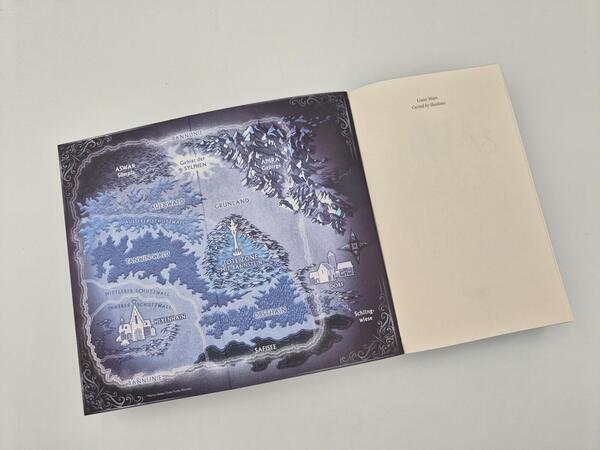 Außenansicht des Buches „Cursed by Shadows“