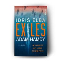 Außenansicht des Buches „Exiles – Im Paradies hat jeder seinen Preis“