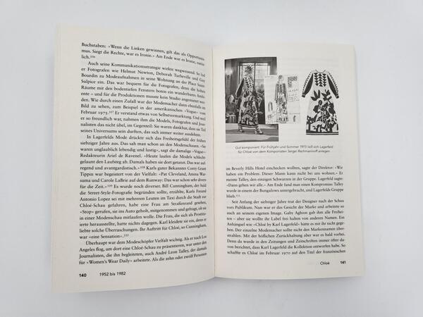 Innenansicht des Buches „Karl Lagerfeld“