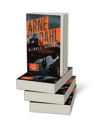 Bücherstapel des Buches „Blindes Inferno“