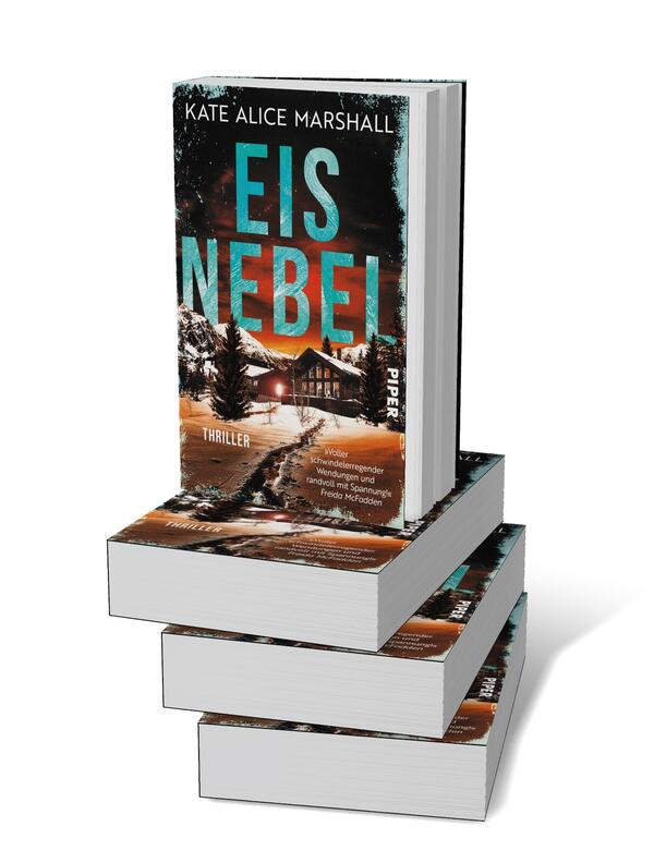 Bücherstapel des Buches „Eisnebel“