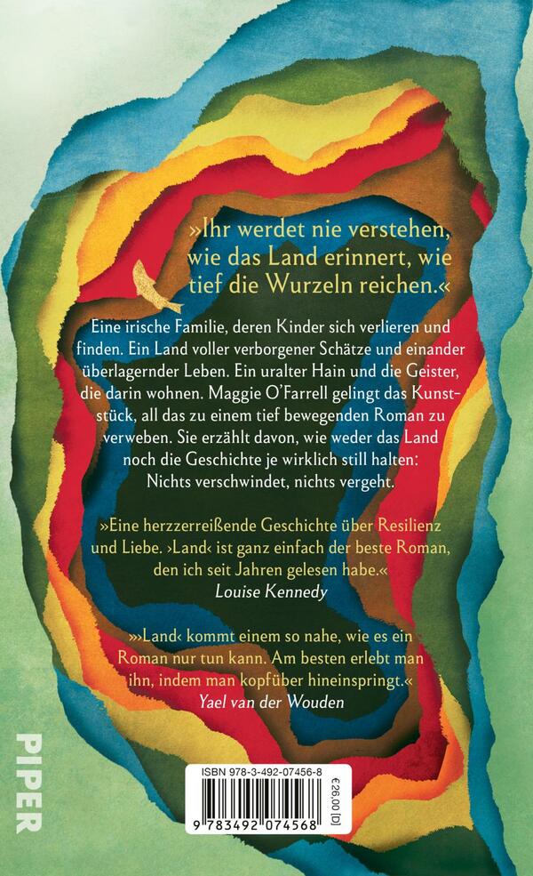 Rückansicht des Buches „Land“