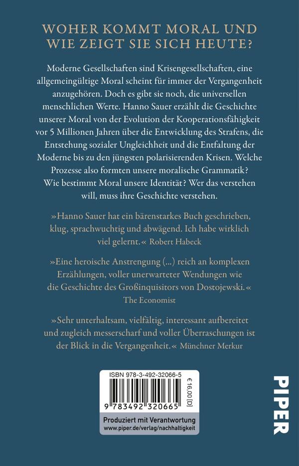 Rückansicht des Buches „Moral“