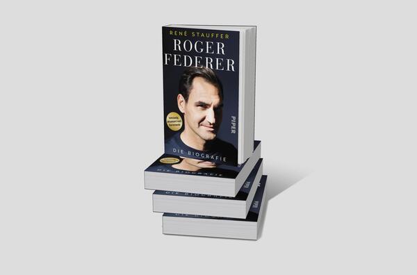 Bücherstapel des Buches „Roger Federer“