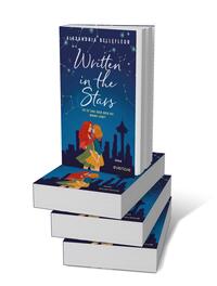 Bücherstapel des Buches „Written in the Stars  – Ist es fake oder doch die wahre Liebe? “