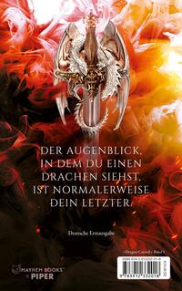 Rückansicht des Buches „Dragon Cursed – Zeig keine Gnade“