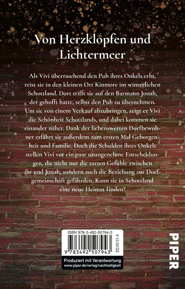 Rückansicht des Buches „Ein schottisches Weihnachtswunder“