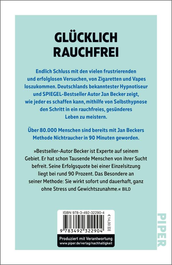 Rückansicht des Buches „Nichtraucher in 90 Minuten“