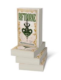 Bücherstapel des Buches „Riftborne“