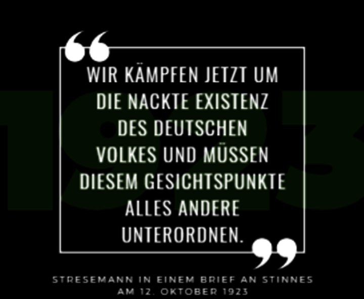 Reuth, 1923 Kampf um die Republik: Zitat zum Jahr 1923
