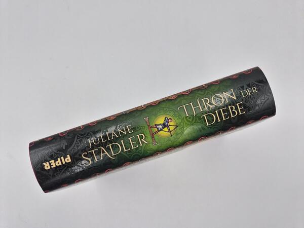 Außenansicht des Buches „Thron der Diebe“