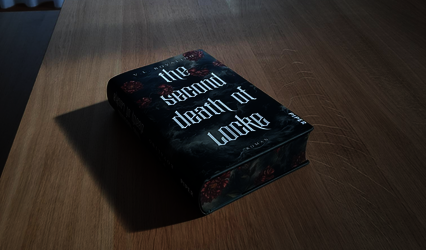 „The Second Death of Locke“ von V.L. Bovalino liegt auf einem Holztisch.