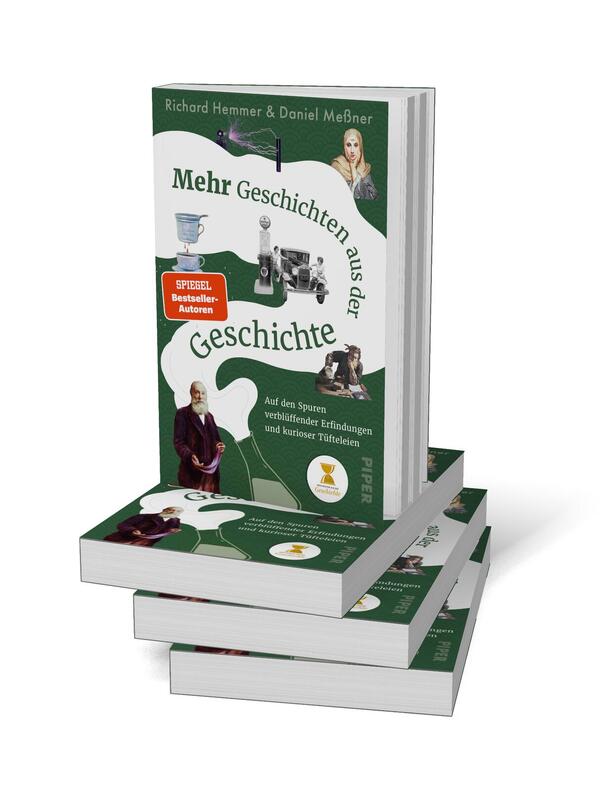 Bücherstapel des Buches „Mehr Geschichten aus der Geschichte“