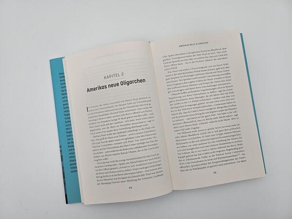 Außenansicht des Buches „Amerikas Oligarchen“