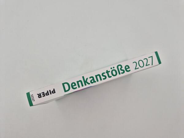 Außenansicht des Buches „Denkanstöße 2027“