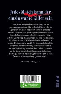 Rückansicht des Buches „Don’t Swipe Right“ 