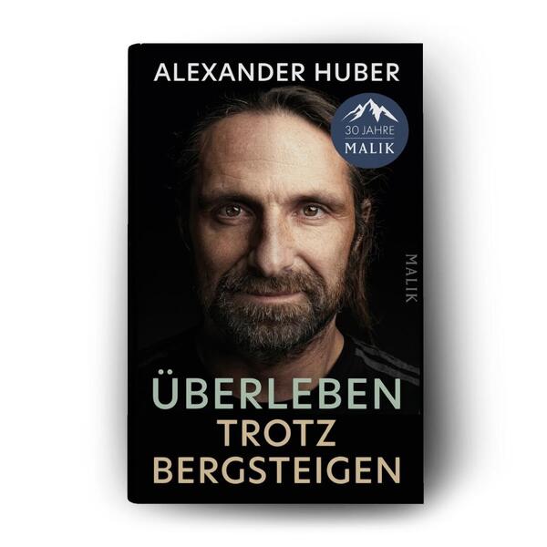 Außenansicht des Buches „Überleben trotz Bergsteigen“