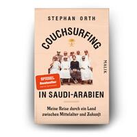 Außenansicht des Buches „Couchsurfing in Saudi-Arabien“