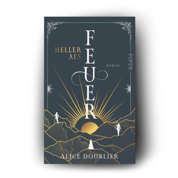 Außenansicht des Buches „Heller als Feuer“