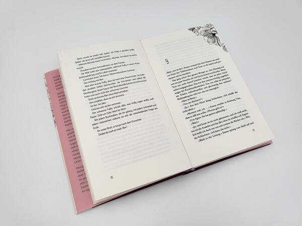 Innenansicht des Buches „Die Glücksbringerin“
