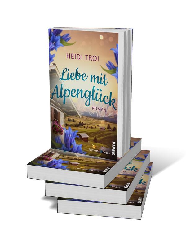 Bücherstapel des Buches „Liebe mit Alpenglück“