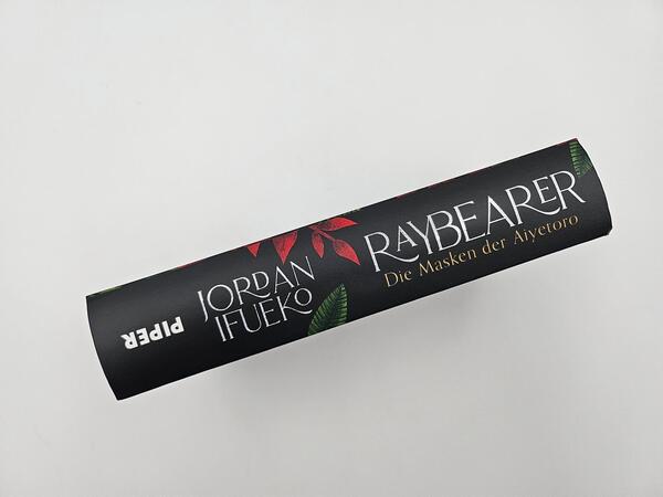 Innenansicht des Buches „Raybearer – Die Masken der Aiyetoro“
