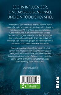 Rückansicht des Buches „The Island – Es gibt kein Entkommen“ 