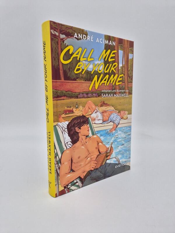 Außenansicht des Buches „Call me by your Name“