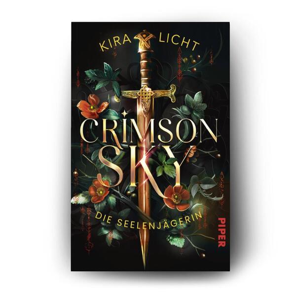 Außenansicht des Buches „Crimson Sky – Die Seelenjägerin“