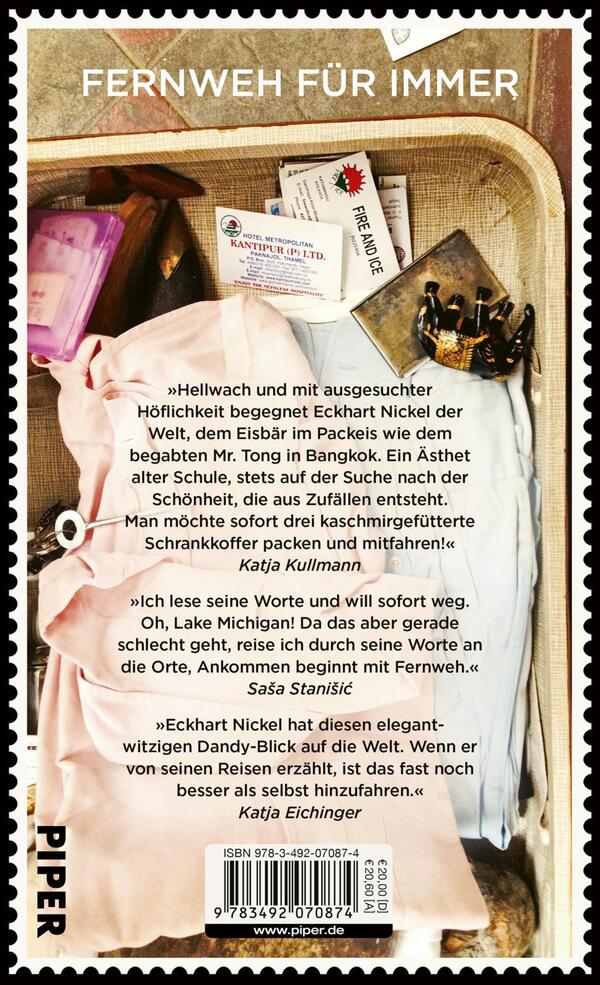 Rückansicht des Buches „Von unterwegs“