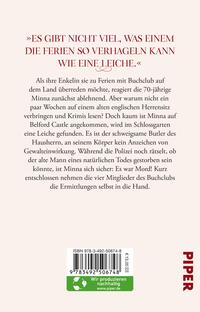 Rückansicht des Buches „Mord auf Belford Castle“