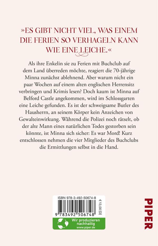 Rückansicht des Buches „Mord auf Belford Castle“