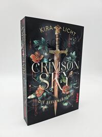 Außenansicht des Buches „Crimson Sky – Die Seelenjägerin“