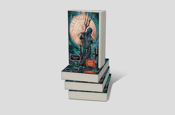 Bücherstapel des Buches „Sunbringer“