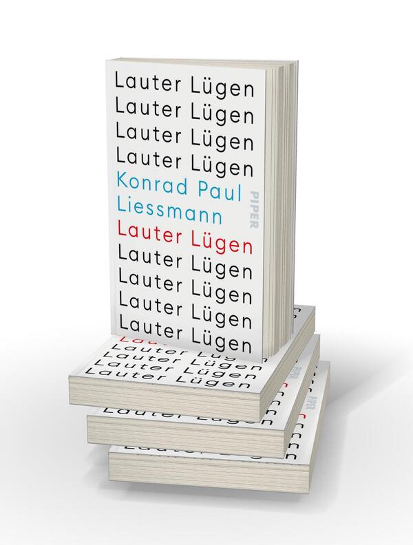 Bücherstapel des Buches „Lauter Lügen“