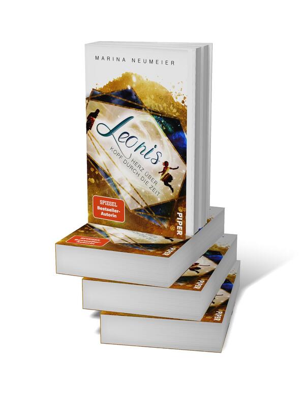 Bücherstapel des Buches „Leonis – Herz über Kopf durch die Zeit “