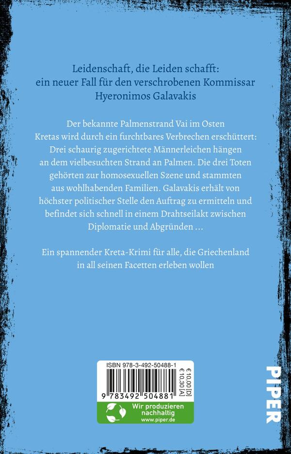 Rückansicht des Buches „Mörderisches Kreta“